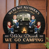 Personalized Shaped Wood Sign - Gifts For Camping Lovers - Camp, Chill, Repeat