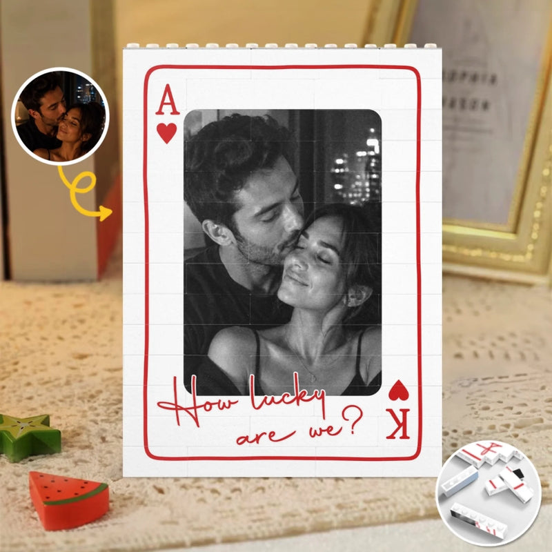 Personalized Photo Building Brick Blocks – Anniversary Gifts For Couple – You And Me Always