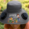 Personalized Hat With Fans Solar Power – Gifts For Gardeners – Heading To My Green Office