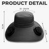 Personalized Hat With Fans Solar Power – Gifts For Gardeners – CEO Of The Little Backyard
