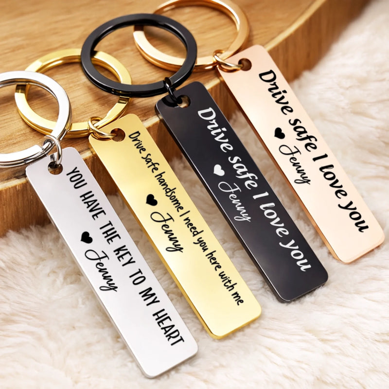 Personalized Stainless Steel Keychain – Anniversary Gifts For Couple – Together We Choose Us