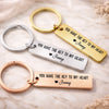 Personalized Stainless Steel Keychain – Anniversary Gifts For Couple – Together We Choose Us