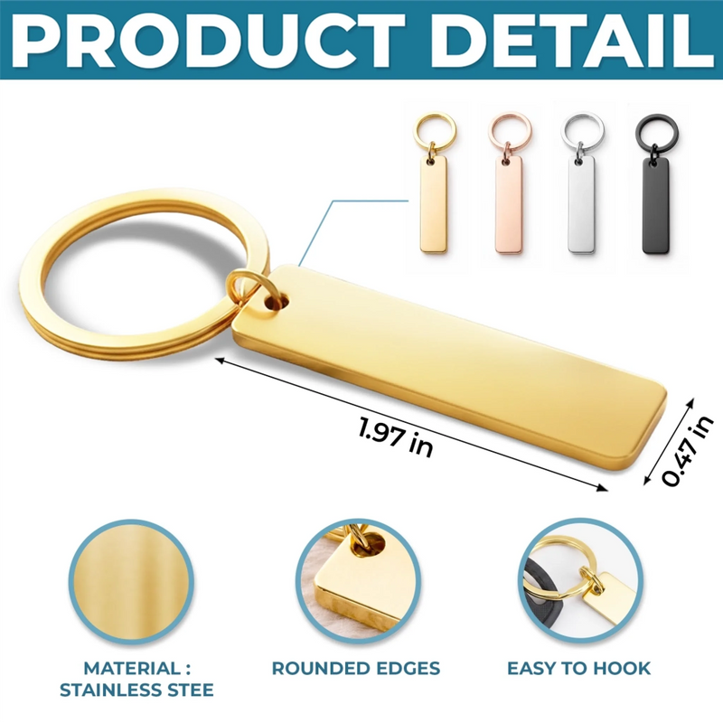 Personalized Stainless Steel Keychain – Anniversary Gifts For Couple – Together We Choose Us