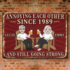 Personalized Home Decor Metal Sign – Anniversary Gifts For Couple – Still Driving Each Other Crazy