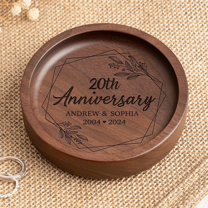 Personalized Wooden Jewelry Dish – Anniversary Gift For Couple – You And Me We Got This