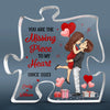 Personalized Puzzle Shaped Acrylic Plaque - Gifts For Couple - Destiny Brought You To Me