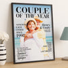 Personalized Photo Vertical Poster - Gifts For Couple - Side By Side Feels Safe