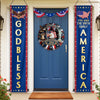Personalized America 250th Anniversary Porch Banner Set - Gifts For Family - Stars Stripes And Freedom