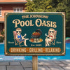 Personalized Home Decor Metal Sign – Gifts For Couple – The Best Days Are Pool Days