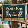 Personalized Home Decor Metal Sign – Gifts For Couple – The Best Days Are Pool Days