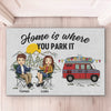 Personalized Decorative Mat – Camping Gifts For Campers, Couple - One Campsite At A Time