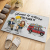 Personalized Decorative Mat – Camping Gifts For Campers, Couple - One Campsite At A Time