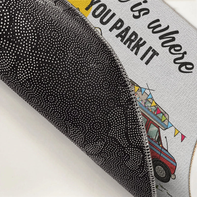 Personalized Decorative Mat – Camping Gifts For Campers, Couple - One Campsite At A Time