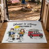 Personalized Decorative Mat – Camping Gifts For Campers, Couple - One Campsite At A Time