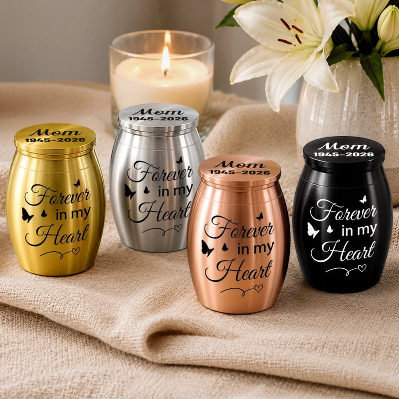 Personalized Memorial Urn – Sympathy Gift For Family – Forever In My Heart