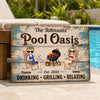 Personalized Home Decor Metal Sign – Gifts For Couple – Life Is Better By The Pool