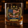 Personalized America 250th Anniversary Whiskey Glass - Gifts For Men, Women - Born From Courage, Built For Freedom