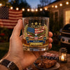 Personalized America 250th Anniversary Whiskey Glass - Gifts For Men, Women - Born From Courage, Built For Freedom
