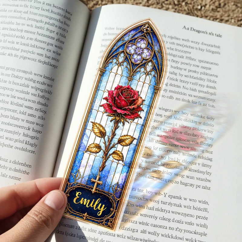 Personalized Clear Acrylic Bookmark – Bookish Gifts For Book Lovers, Bookworms, Readers – Let The Story Unfold