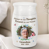 Personalized Photo Memorial Urn – Sympathy Gift – Always in Our Thoughts