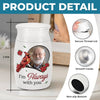 Personalized Photo Memorial Urn – Sympathy Gift – I'm Always With You