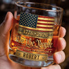 Personalized America 250th Anniversary 11oz Whiskey Glass – Gifts For Men, Women – Red White And Proud
