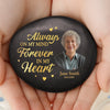 Personalized Photo Printed Rock – Memorial Sympathy Gifts For Loss Of Mom, Dad – Watching Over Us Always