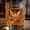 Personalized America 250th Anniversary 11oz Whiskey Glass – Gifts For Men, Women – Claws Out, Spirit High