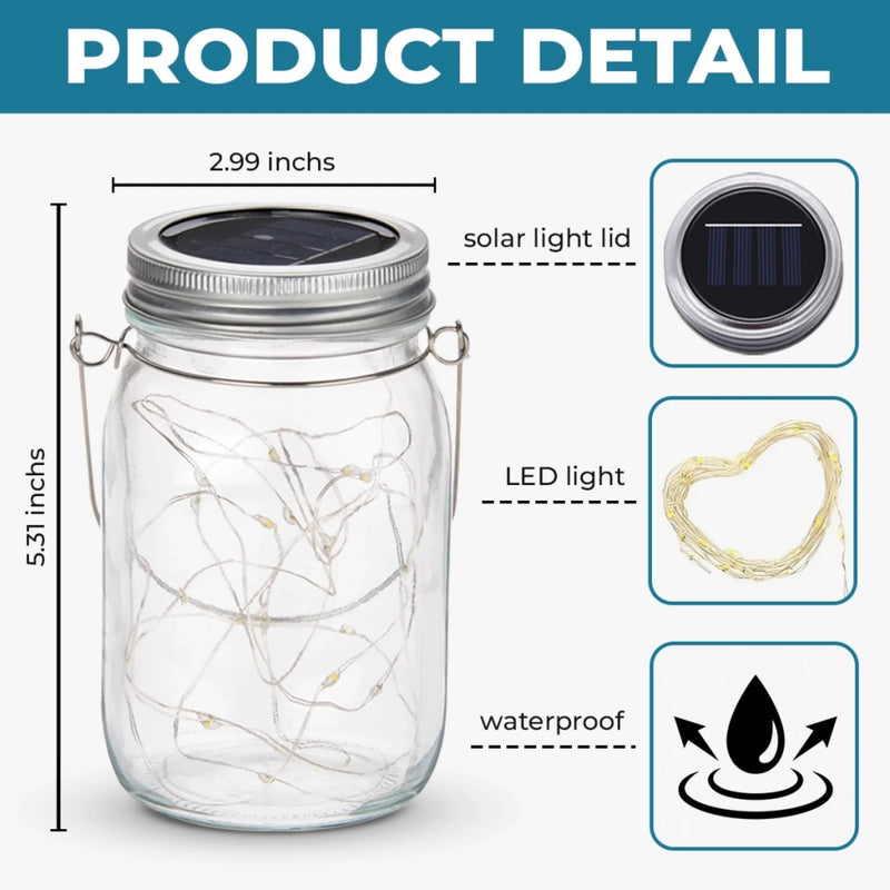 Personalized Photo Solar Jar Lantern - Sympathy Gift For Family - Your Memory Is My Keepsake