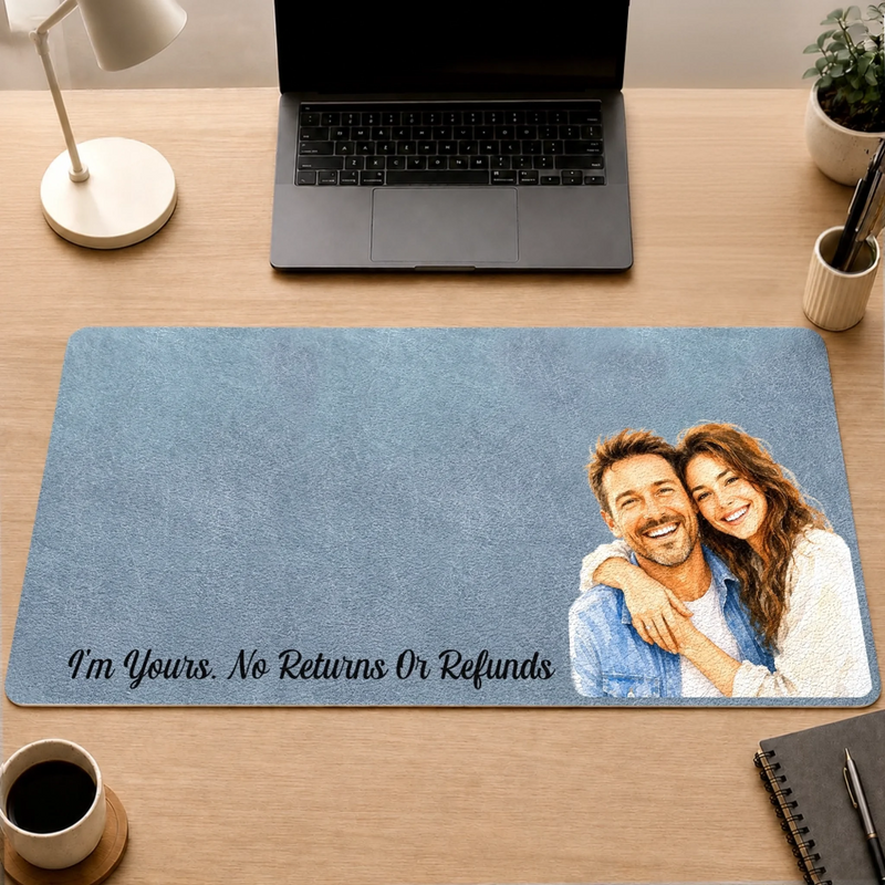 Personalized Photo Desk Mat – Anniversary Gifts For Couple – I'm Yours