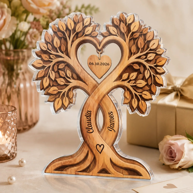 Personalized Acrylic Plaque – Anniversary Gifts For Couple – Thanks For Putting Up With Me