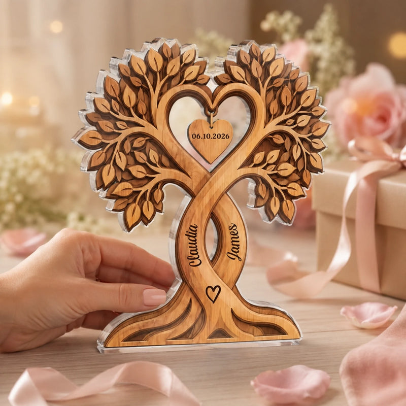 Personalized Acrylic Plaque – Anniversary Gifts For Couple – Thanks For Putting Up With Me