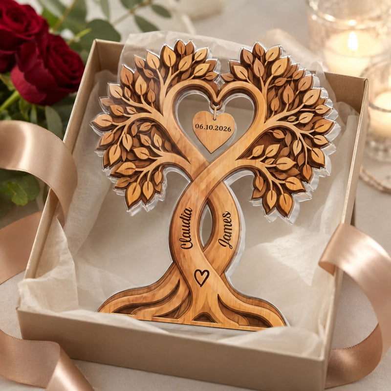 Personalized Acrylic Plaque – Anniversary Gifts For Couple – Thanks For Putting Up With Me
