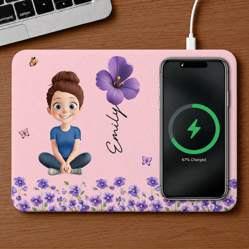 Personalized Charging Mat - Gifts For Women, Besties, Sisters, BFF - My Little Heartbeat Forever