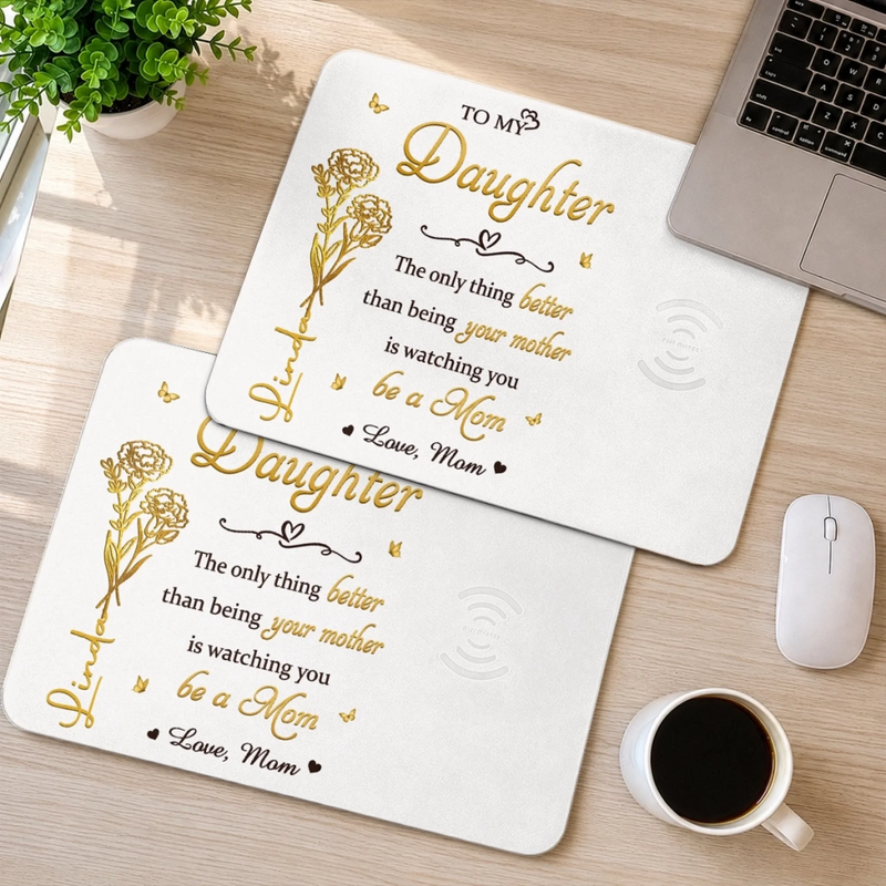 Personalized Charging Mat - Gifts For Daughter - Forever Proud To Call You My Daughter