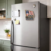 Personalized Acrylic Fridge Magnet - America 250th Anniversary Gifts For Mom, Dad, Family - Freedom Never Fades