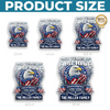 Personalized Acrylic Fridge Magnet - America 250th Anniversary Gifts For Mom, Dad, Family - Land Of The Free