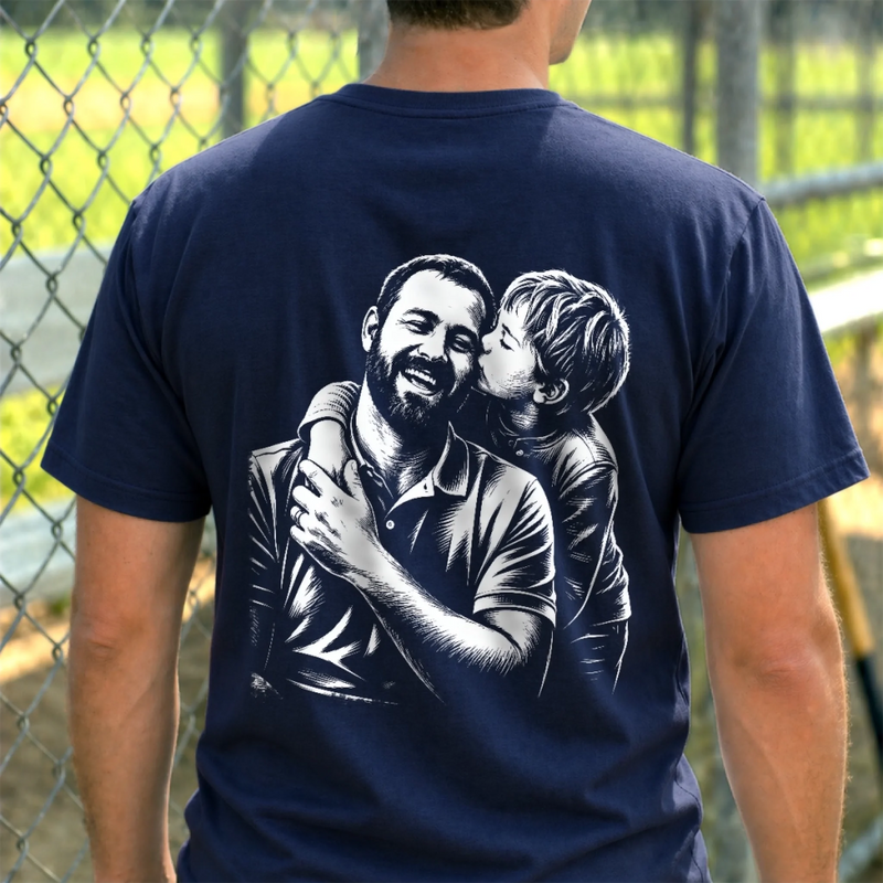 Personalized Photo T-shirt - Gifts For Dad, Grandpa - Dad Means Everything