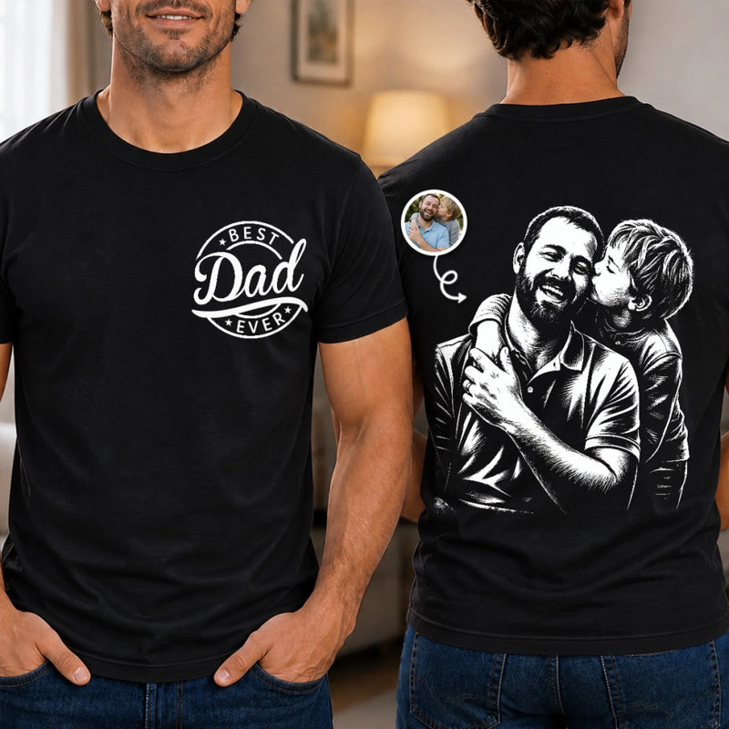 Personalized Photo T-shirt - Gifts For Dad, Grandpa - Dad Means Everything