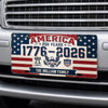 Personalized License Plate - America 250th Anniversary Gifts For Mom, Dad, Family - We Shine Best Together
