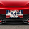 Personalized License Plate - America 250th Anniversary Gifts For Mom, Dad, Family - We Shine Best Together