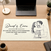 Personalized Photo Desk Mat – Anniversary Gifts For Couple – I Love You Now and Always