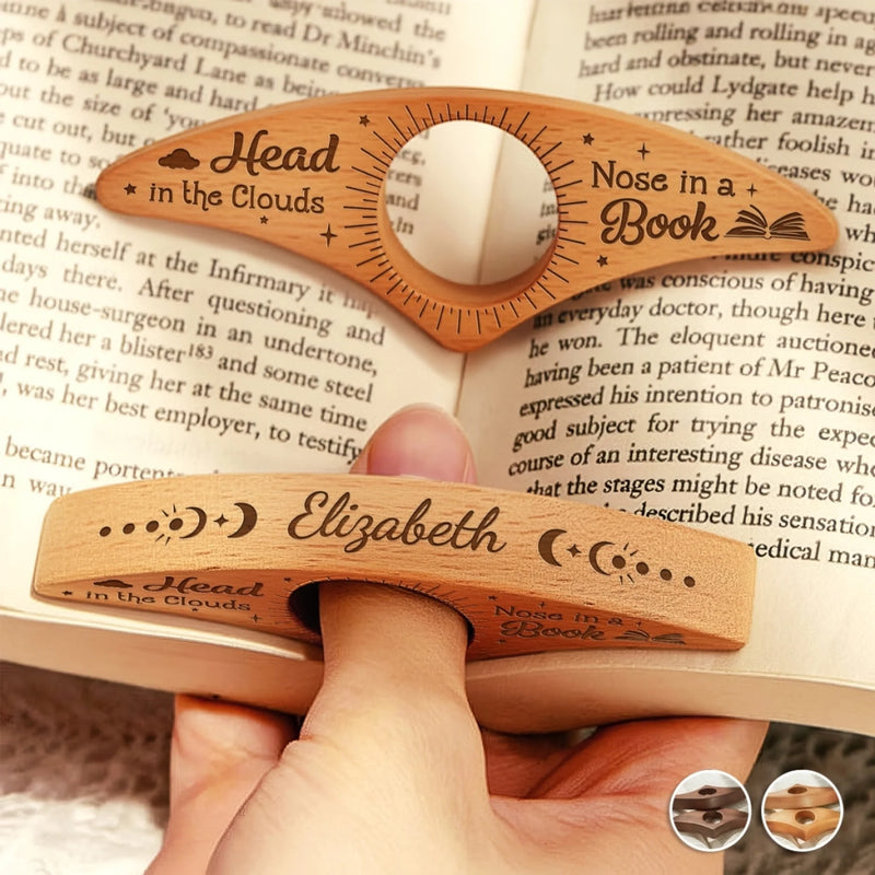 Personalized Book Page Holder - Gifts For Book Lovers, Bookworms, Readers - Escaping Gravity, One Page At A Time