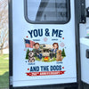 Personalized RV Decal - America 250th Anniversary,  Camping Gifts for Campers, Couple - Furry Camping Crew