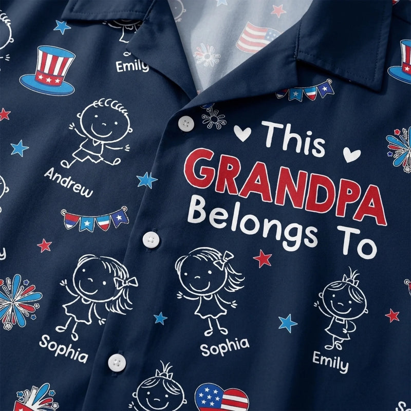 Personalized America 250th Anniversary Hawaiian Shirt - Gifts For Dad, Grandpa - Freedom Family Legacy