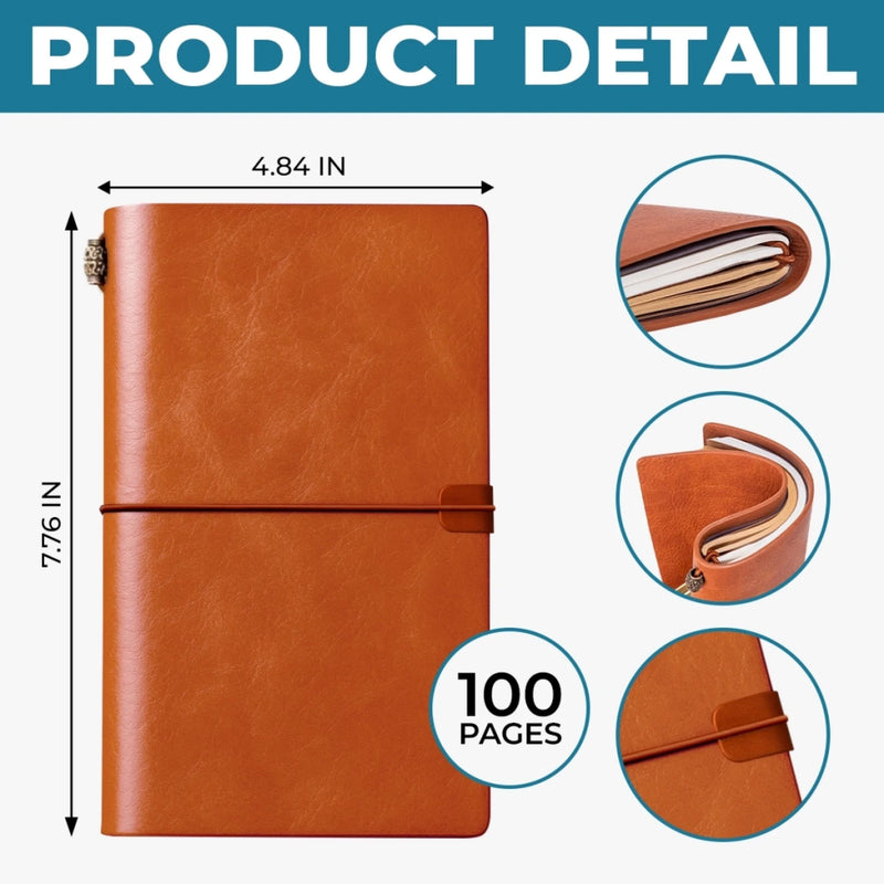 Personalized Photo Leather Wrap Journal - Meaningful Memorial Gift - Always Guided By Your Love