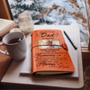 Personalized Photo Leather Wrap Journal - Meaningful Memorial Gift - Forever In My Heart