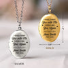 Personalized Photo Locket Necklace - Meaningful Memorial Gift - I Will Carry You With Me