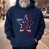 Personalized America 250th Anniversary T-shirt, Hoodie – Gifts For Dad, Grandpa – One Nation One Heart