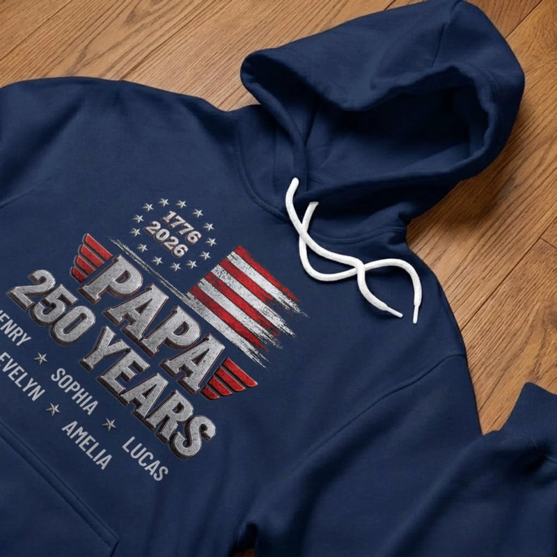 Personalized America 250th Anniversary T-shirt, Hoodie – Gifts For Dad, Grandpa – The Original American Legend